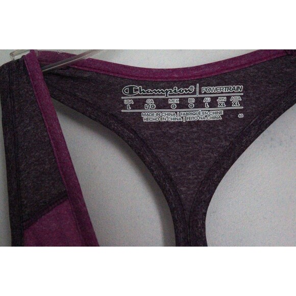 Champion Powertrain Tank Top Women's Racerback Purple and Pink Size Large - Picture 3 of 4